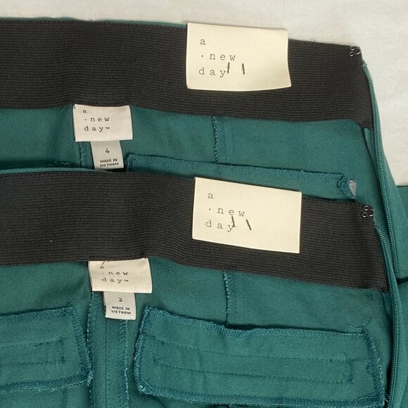 A New Day High Rise Skinny Stretch Side Zip Taper Ankle Pant Teal NWT - Picture 13 of 15